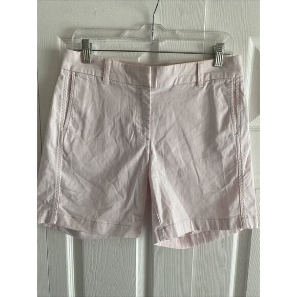 J.‎ Crew Women's 6 Light Pink Bermuda Chino Shorts Preppy Coastal Resort Summer - Picture 1 of 9